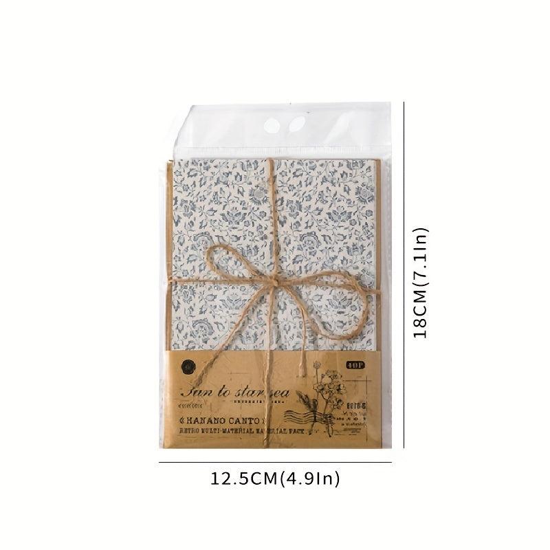 40pcs Vintage Scrapbook Paper for Crafting & Journaling