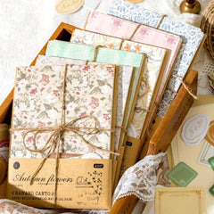 40pcs Vintage Scrapbook Paper for Crafting & Journaling