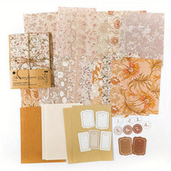 40pcs Vintage Scrapbook Paper for Crafting & Journaling