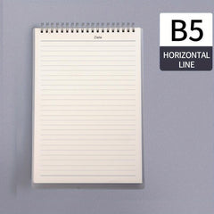 A5 B5 Grid Lined Coil Notebook
