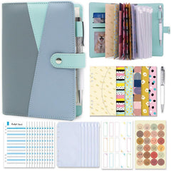 Zipper Cash Envelope Budget Binder with Budget Sheets & Stickers