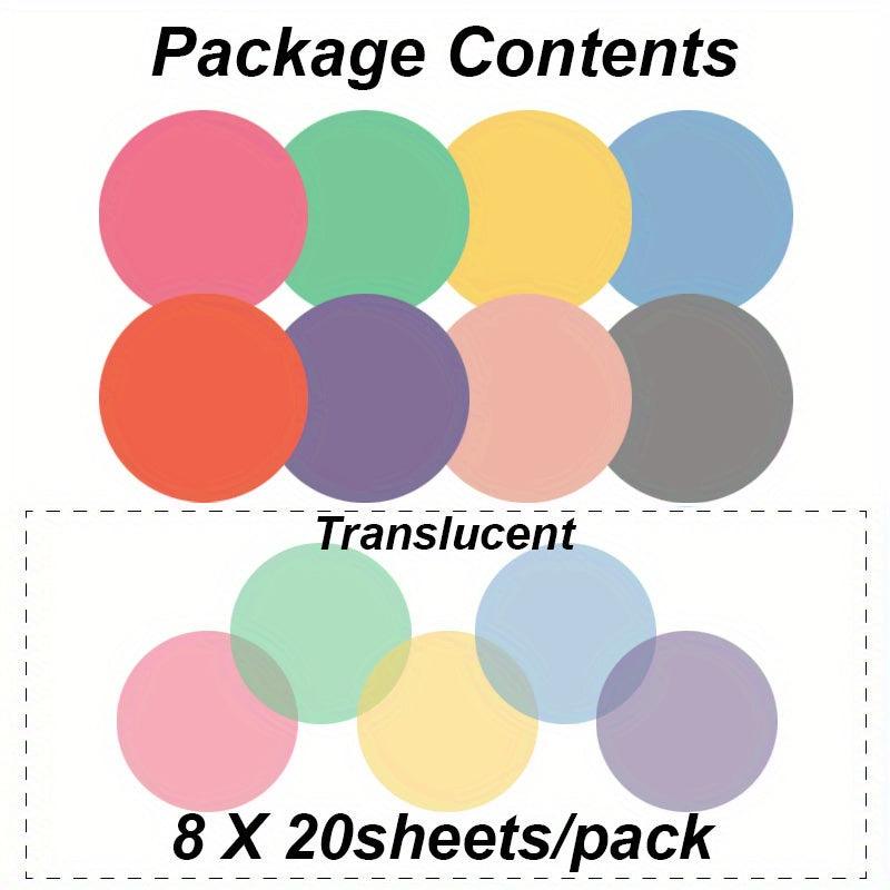 Morandi Round Transparent Sticky Notes 200Pcs