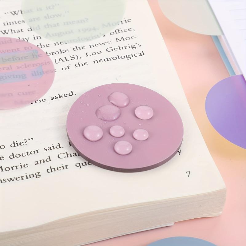 Morandi Round Transparent Sticky Notes 200Pcs