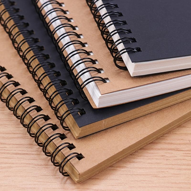 50 Sheets Sketchbook Diary For Drawing Painting Graffiti Soft Cover Brown Paper