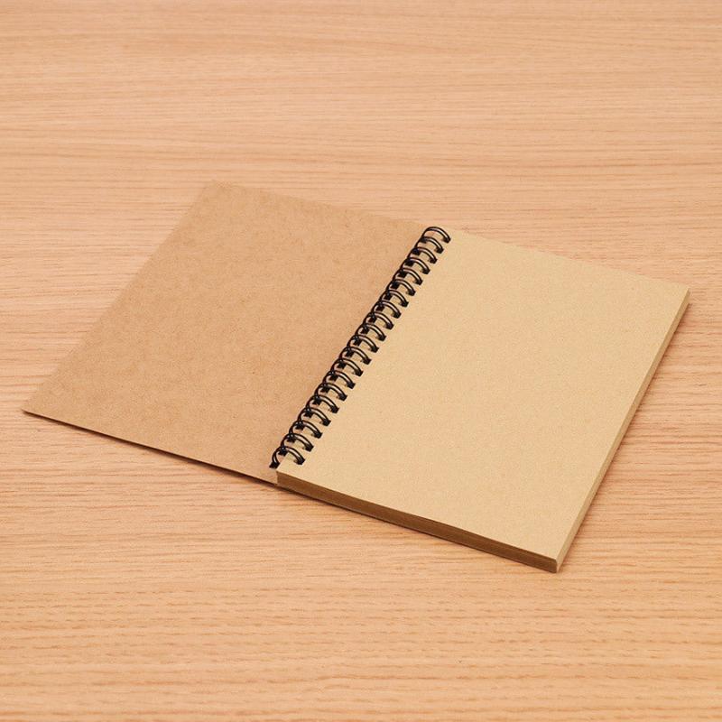 50 Sheets Sketchbook Diary For Drawing Painting Graffiti Soft Cover Brown Paper