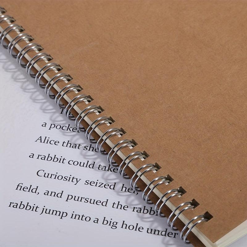 100 Pages Spiral Coil Notebook Horizontal Sketch Pad Memo Notepad