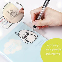 50sheets PET Transparent Sticky Notes Reusable Tracing Paper Stationery