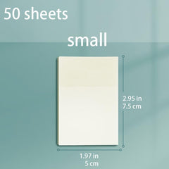 50sheets PET Transparent Sticky Notes Reusable Tracing Paper Stationery