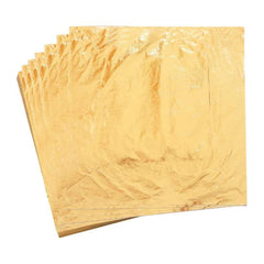 100 Sheets 13.97x13.97 cm Rose Silver Leaf Sheets for Crafts