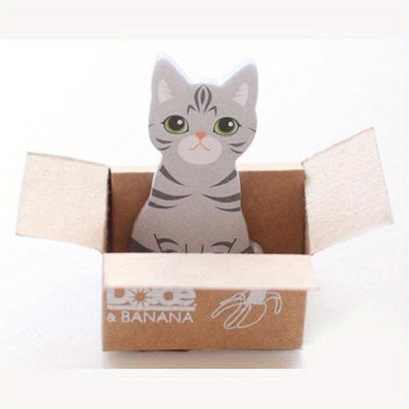 1PC Carton Cat Small Sticky Note 37 Sheets 3.5x1.18inch