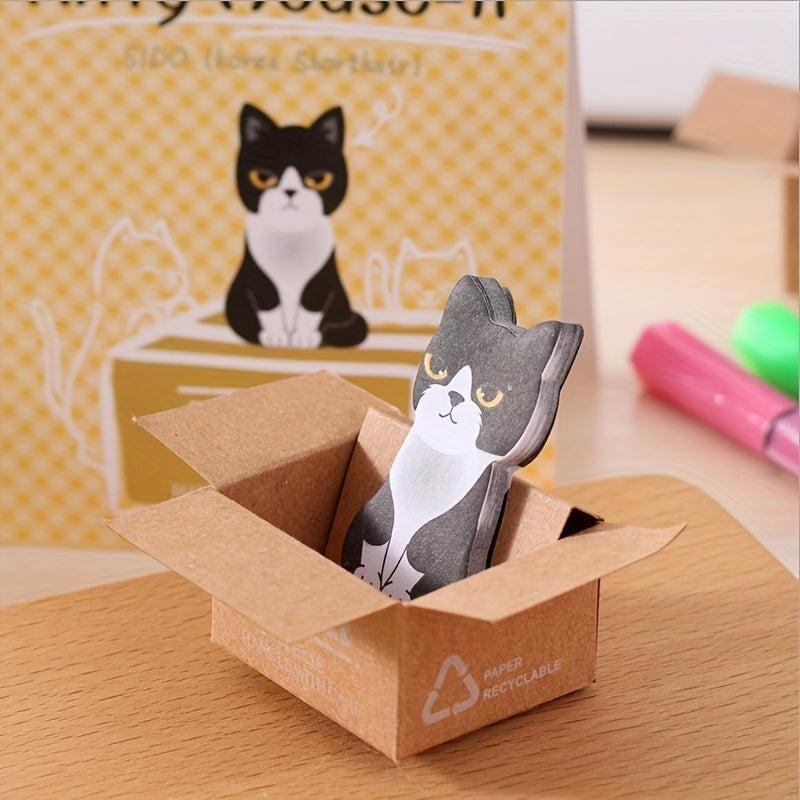 1PC Carton Cat Small Sticky Note 37 Sheets 3.5x1.18inch