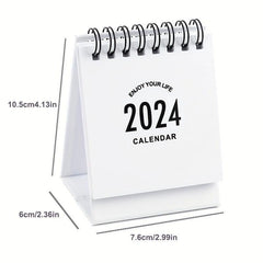 Mini Desk Calendar 18-Month with Stickers