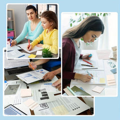 100pcs Transparent Sticky Notes 7.62x7.62 cm - Clear & Waterproof