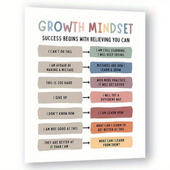 Boho Classroom Growth Mindset Posters Set