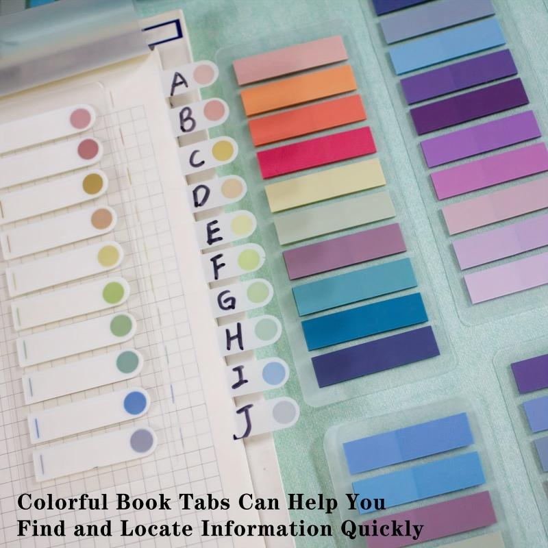 1200 Sticky Tabs Colorful Writable & Repositionable Page Markers