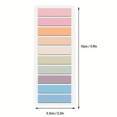 1200 Sticky Tabs Colorful Writable & Repositionable Page Markers