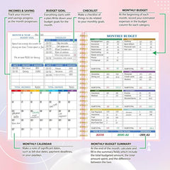 Budget Planner Monthly Finance Organizer Expense Tracker Manage Money