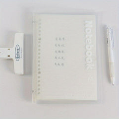 A5 Soft Shell PP Frosted Rollable Loose leaf Book
