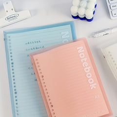 A5 Soft Shell PP Frosted Rollable Loose leaf Book