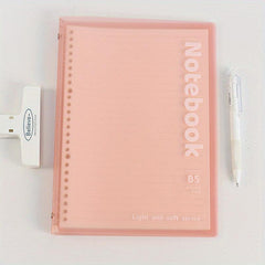 A5 Soft Shell PP Frosted Rollable Loose leaf Book