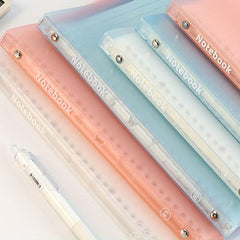 A5 Soft Shell PP Frosted Rollable Loose leaf Book