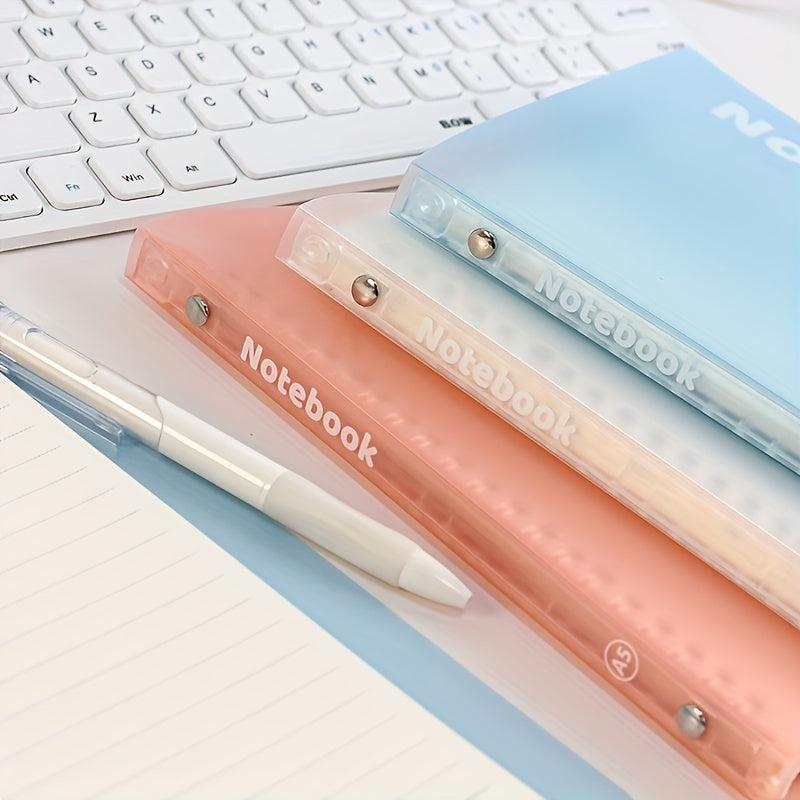 A5 Soft Shell PP Frosted Rollable Loose leaf Book