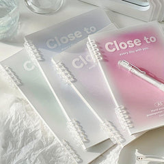 B5 Spiral Notebook 10x7 Plastic Hardcover 8mm Ruled 60 Sheets Journals
