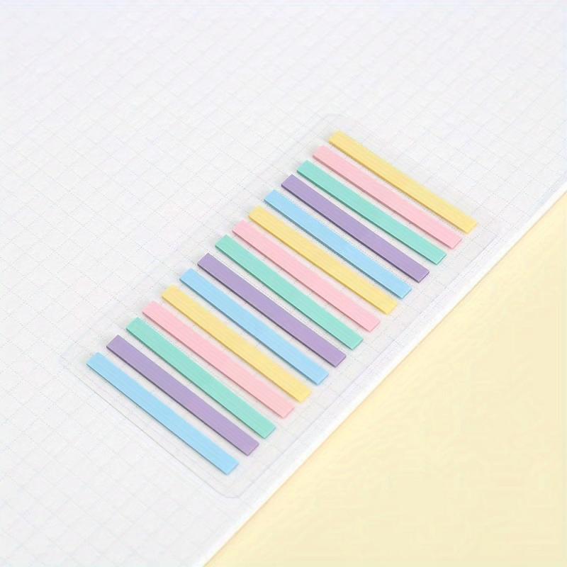 300pc Sticky Notes Set Transparent Highlight Strips Various Colors Page Markers