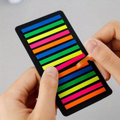 300pc Sticky Notes Set Transparent Highlight Strips Various Colors Page Markers