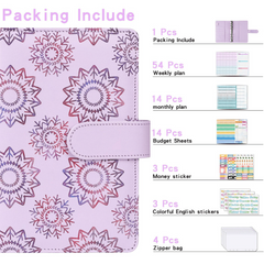 A6 Budget Planner Set Savings Notepad with Sticker Bill Manager