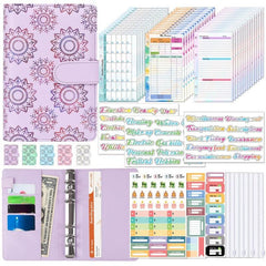 A6 Budget Planner Set Savings Notepad with Sticker Bill Manager