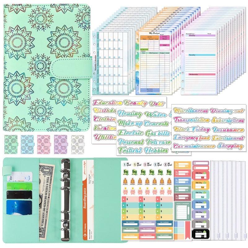 A6 Budget Planner Set Savings Notepad with Sticker Bill Manager