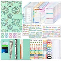 A6 Budget Planner Set Savings Notepad with Sticker Bill Manager