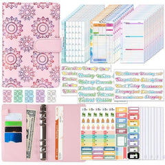 A6 Budget Planner Set Savings Notepad with Sticker Bill Manager