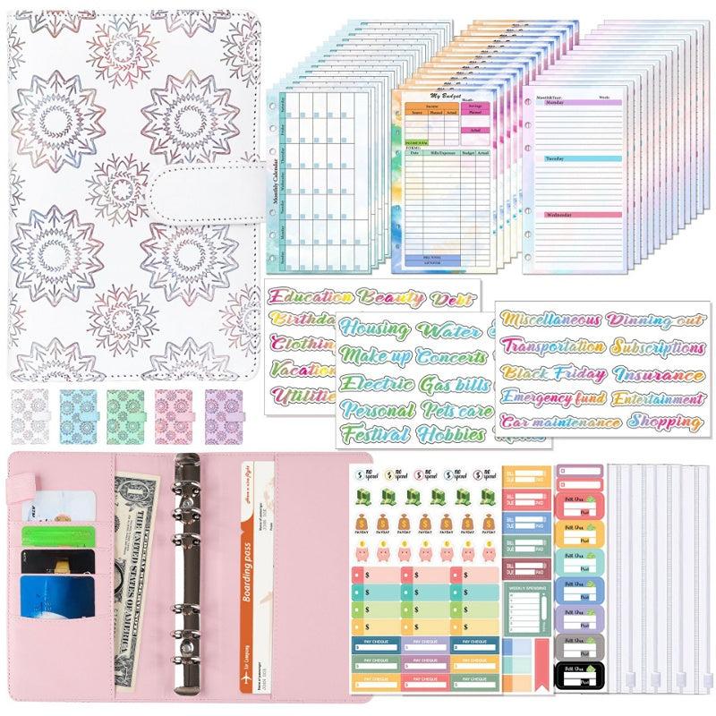 A6 Budget Planner Set Savings Notepad with Sticker Bill Manager