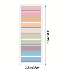10 Morandi Waterproof Index Stickers, 200 Sheets Note Book Bible Reading Mark
