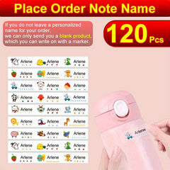 Custom Transparent Name Stickers for Personalized School Supplies