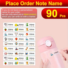 Custom Transparent Name Stickers for Personalized School Supplies
