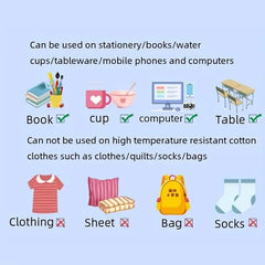 Custom Name Stickers Waterproof School Stationery Labels