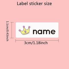Custom Name Stickers Waterproof School Stationery Labels