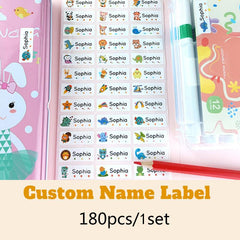 Custom Name Stickers Waterproof School Stationery Labels
