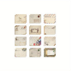 12pcs Retro Style Envelopes Unique Retro Series Gift Envelope