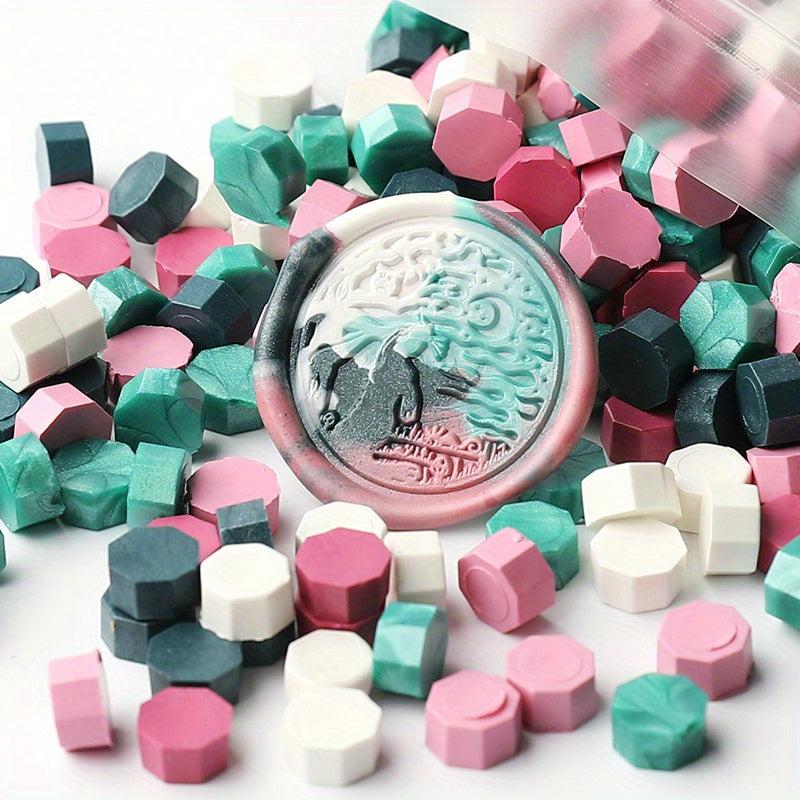 100 Assorted Wax Sealing Beads, for Stamps & Decor, Wedding Invitations