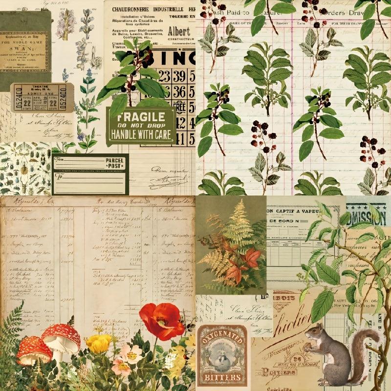 24sheets Forest Animal Theme DIY Scrapbooking Paper