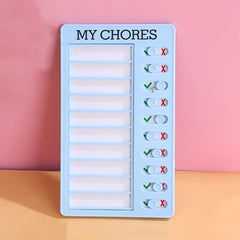 Self Discipline Punch Card Chore Punchcard To Do List