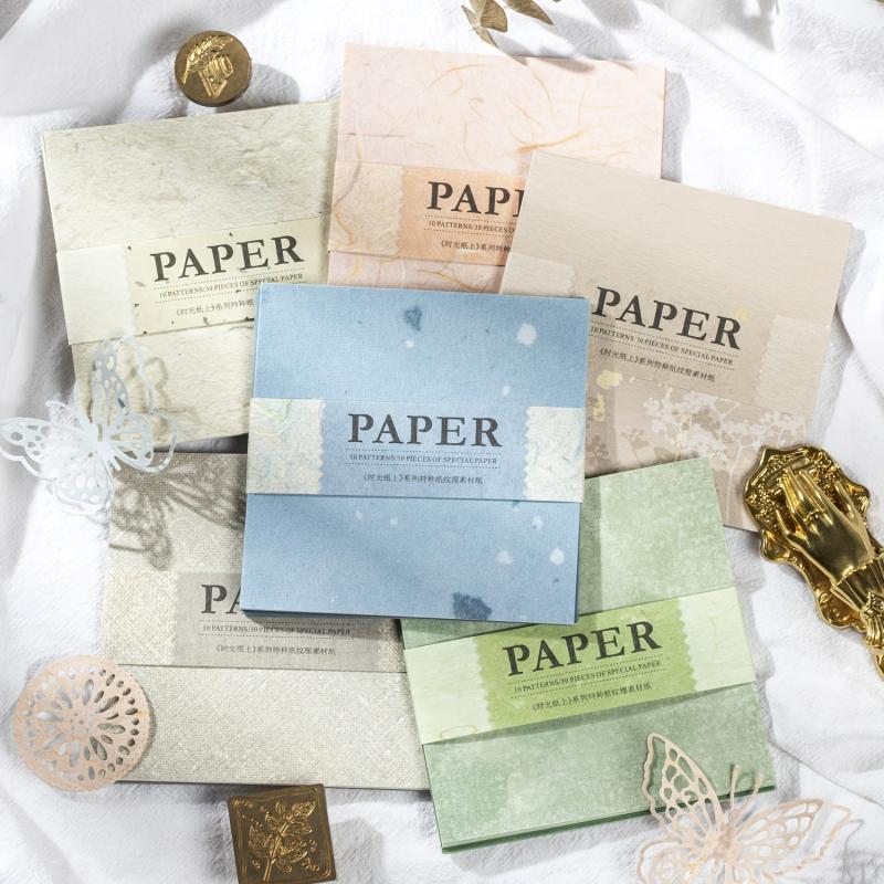 30 Pieces Specialty Paper 11.5x13.7cm for Journal DIY