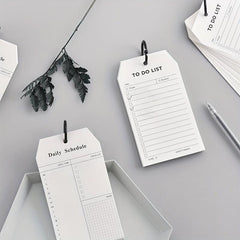 52 Pages Loose Leaf Notepad Portable Memo Buckle Style Schedule