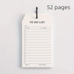 52 Pages Loose Leaf Notepad Portable Memo Buckle Style Schedule