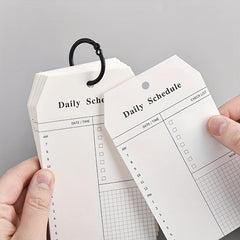 52 Pages Loose Leaf Notepad Portable Memo Buckle Style Schedule