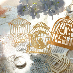 10-Piece Hollow Flower Window Paper Set